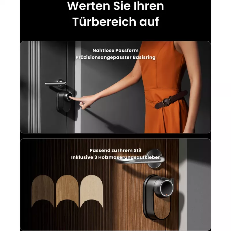 SwitchBot Ultra Touch Bundle Schwarz, Lock Ultra Schwarz, Keypad Touch, Hub Mini
