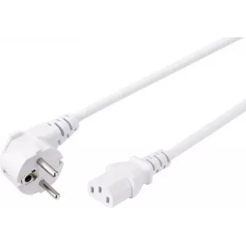 Sygonix SY-5043438 Kaltgerätekabel CEE 7/7 auf IEC C13 Weiß 5 m