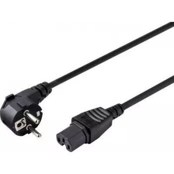 Sygonix SY-5043444 Warmgeräte-Netzkabel Schuko auf IEC C15 2 m Schwarz