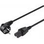 Sygonix SY-5043444 Warmgeräte-Netzkabel Schuko auf IEC C15 2 m Schwarz