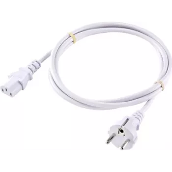 Sygonix SY-5043494 Kaltgeräte Netzkabel CEE 7/7 auf IEC C13 Weiß 2,00 m