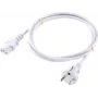 Sygonix SY-5043494 Kaltgeräte Netzkabel CEE 7/7 auf IEC C13 Weiß 2,00 m