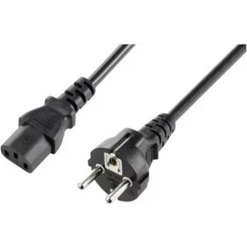 Sygonix SY-5243880 Spiral-Stromkabel CEE 7/7 auf IEC C13 2,5m Schwarz