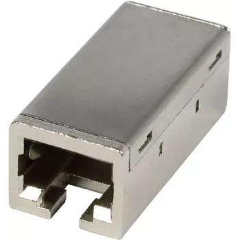 SYNERGY21 CAT6A TP-TP Kupplung RJ45 Buchse zu Buchse Slim Line Druckguss-Zink - Netzwerk - CAT 6a
