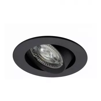 SYNERGY21 Helios LED Einbau-Deckenspot Schwarz Rund Schwenkbar Warmweiß 5W 400lm 2700K