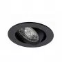SYNERGY21 Helios LED Einbau-Deckenspot Schwarz Rund Schwenkbar Warmweiß 5W 400lm 2700K