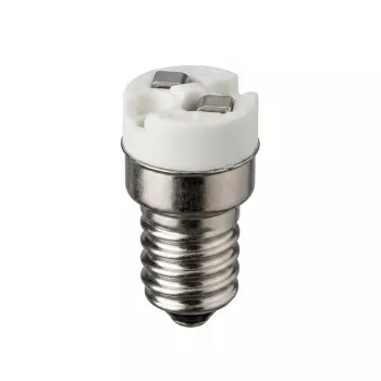 SYNERGY21 LED-Adapter E14 auf GX5.3 für LED-Lampen, Weiß