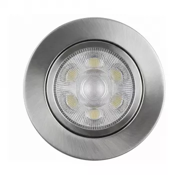 SYNERGY21 LED Einbau-Deckenspot Helios Silber - Rund + Schwenkbar - Warmweiß