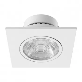 SYNERGY21 LED Einbau-Deckenspot Helios Weiß - Quadratisch+Schwenkbar - Warmweiß