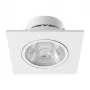 SYNERGY21 LED Einbau-Deckenspot Helios Weiß - Quadratisch+Schwenkbar - Warmweiß