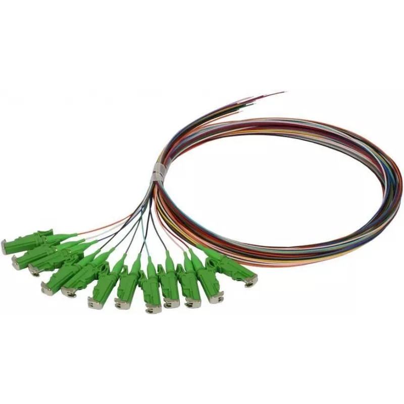 SYNERGY21 S215560 Glasfaser-Patchkabel-Set 2 m OS2 E-2000 (LSH) mehrfarbig 12er-Pack