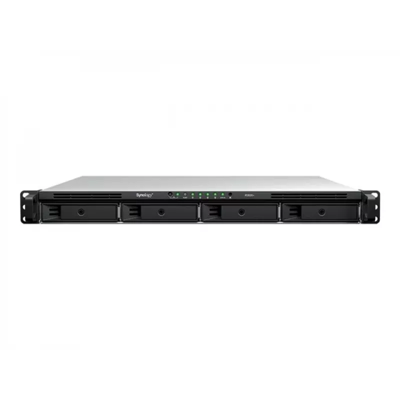 Synology RS826+ 1U Rackmount 4-Bay NAS, AMD Ryzen V1500B, 4GB DDR4 ECC, 4x 1GbE, ohne Festplatten