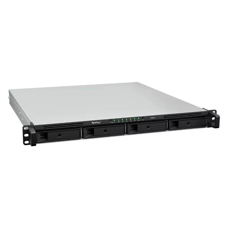 Synology RS826+ 1U Rackmount 4-Bay NAS, AMD Ryzen V1500B, 4GB DDR4 ECC, 4x 1GbE, ohne Festplatten