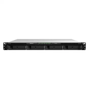 Synology RS826RP+ 4-Bay 1U Rackmount-NAS, AMD Ryzen V1500B, 8GB DDR4 ECC, 4x 1GbE, redundantes Netzteil