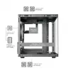 TACENS MARS MC-CUBE Micro-ATX Gehäuse, Schwarz, Tempered Glass, ARGB, USB-C