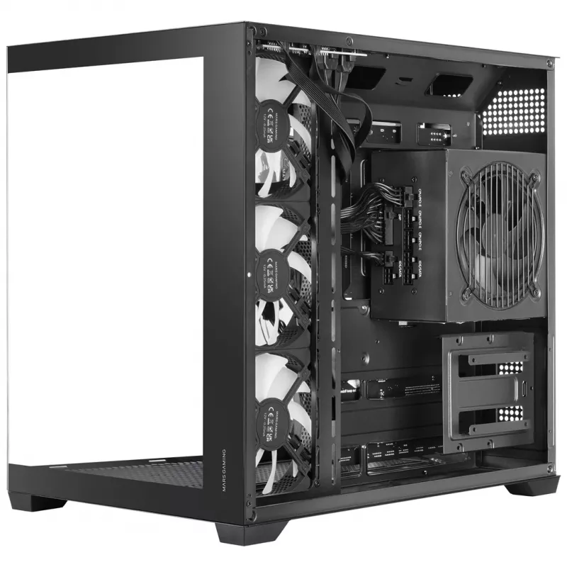 TACENS MARS MC-V5 4xARGB USB-C ATX Mid-Tower Gehäuse mit gehärtetem Glas