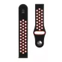 Taktisches 20mm Doppeltes Silikonarmband Schwarz Rot