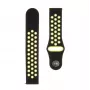 Taktisches 20mm Doppel-Silikon-Armband Schwarz Gelb