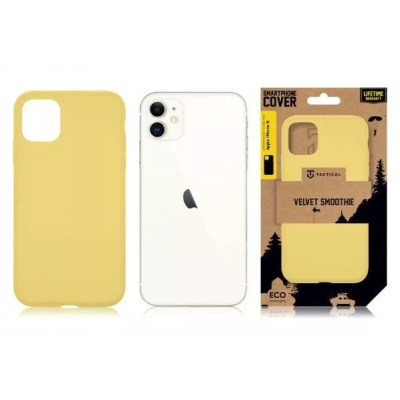 Tactical Apple iPhone 11 Velvet Smoothie Cover Gelb