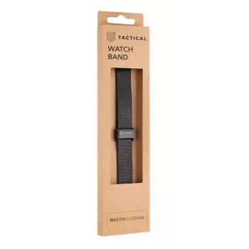 Tactical Apple Watch 38mm / 40mm Loop Slim Stainless Steel Band Schwarz