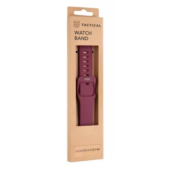 Taktisches Apple Watch 38mm / 40mm Silikonarmband mit Dornschließe Weinrot