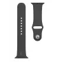 Taktisches Apple Watch 42/44/45mm Silikonarmband Schwarz