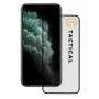 Taktischer Panzerglas-Displayschutz für Apple iPhone 11 Pro, XS, X - 9H, 2.5D, Full Glue, Schwarz