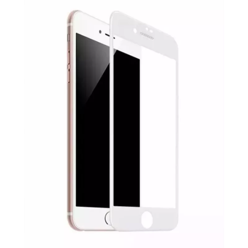 TakeMe HARD Ceramic Full Surface Screen Protector Glass für iPhone SE (2020) / 7 / 8 - Weiß