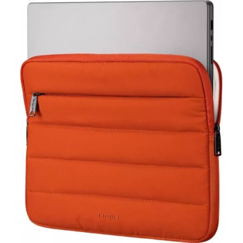 Targus Puffer Notebook Sleeve für 13-14 Zoll Laptops, Rostorange