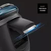 Taurus 3 Side Shave IPX7 Rotationsrasierer mit Trimmer Schwarz/Blau