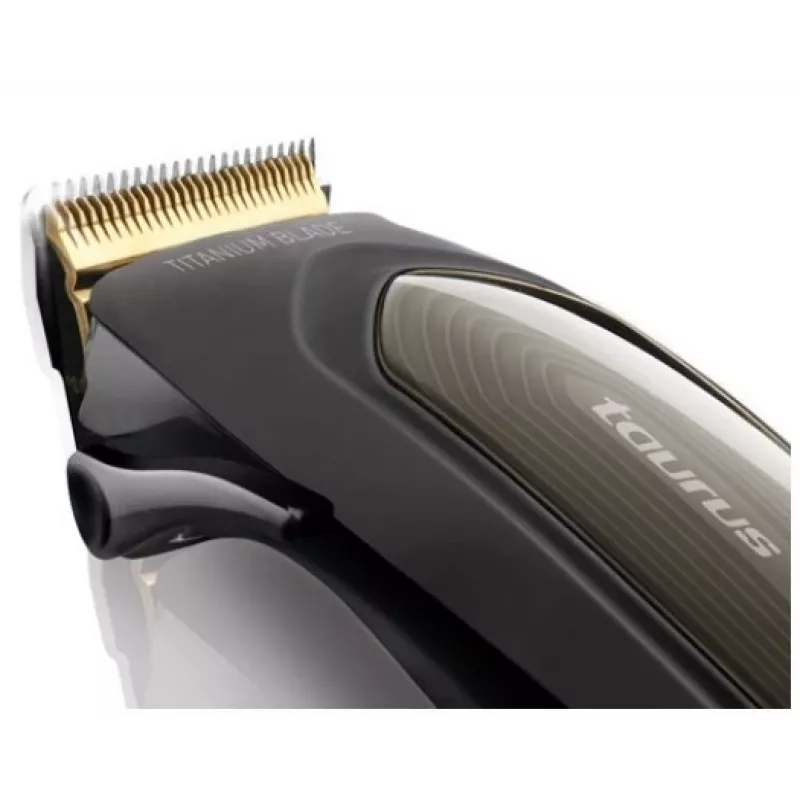 Taurus 902222000 Kabelloser Haarschneider & Trimmer mit LED-Anzeige, 39 Längeneinstellungen, Edelstahlklingen, 120 Min. Laufzeit, Schwarz