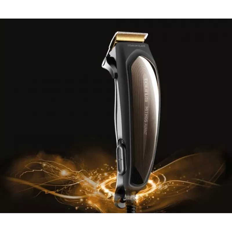 Taurus 902222000 Kabelloser Haarschneider & Trimmer mit LED-Anzeige, 39 Längeneinstellungen, Edelstahlklingen, 120 Min. Laufzeit, Schwarz
