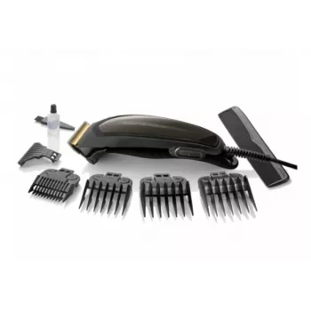 Taurus 902222000 Kabelloser Haarschneider & Trimmer mit LED-Anzeige, 39 Längeneinstellungen, Edelstahlklingen, 120 Min. Laufzeit, Schwarz