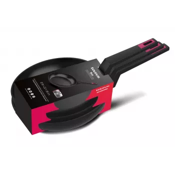 Taurus Best Moments Bratpfannen-Set 3-teilig (18/22/26 cm) Schwarz, geschmiedetes Aluminium, Antihaft, Induktion
