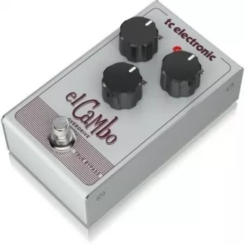 TC Electronic El Cambo Overdrive Gitarren-Effektpedal - True Bypass, analoge Schaltung, Drive-, Tone- und Level-Regler, Druckguss-Metallgehäuse