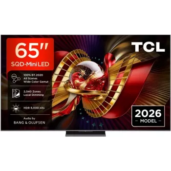 TCL 65C8L 65-Zoll 4K Ultra HD Mini LED QLED Smart TV mit Google TV, Dolby Vision IQ, 144Hz VRR, Onkyo 2.1 Audio