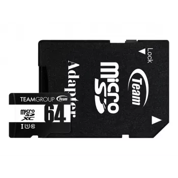 Team Group GO Card microSDXC 64 GB Class 10 UHS-I U1 mit SD-Adapter