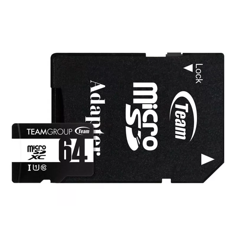 Team Group GO Card microSDXC 64 GB Class 10 UHS-I U1 mit SD-Adapter