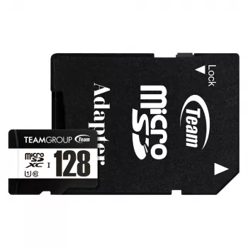 Team Group Team 128GB microSDXC UHS-I U3 V30 A1 Speicherkarte mit SD-Adapter