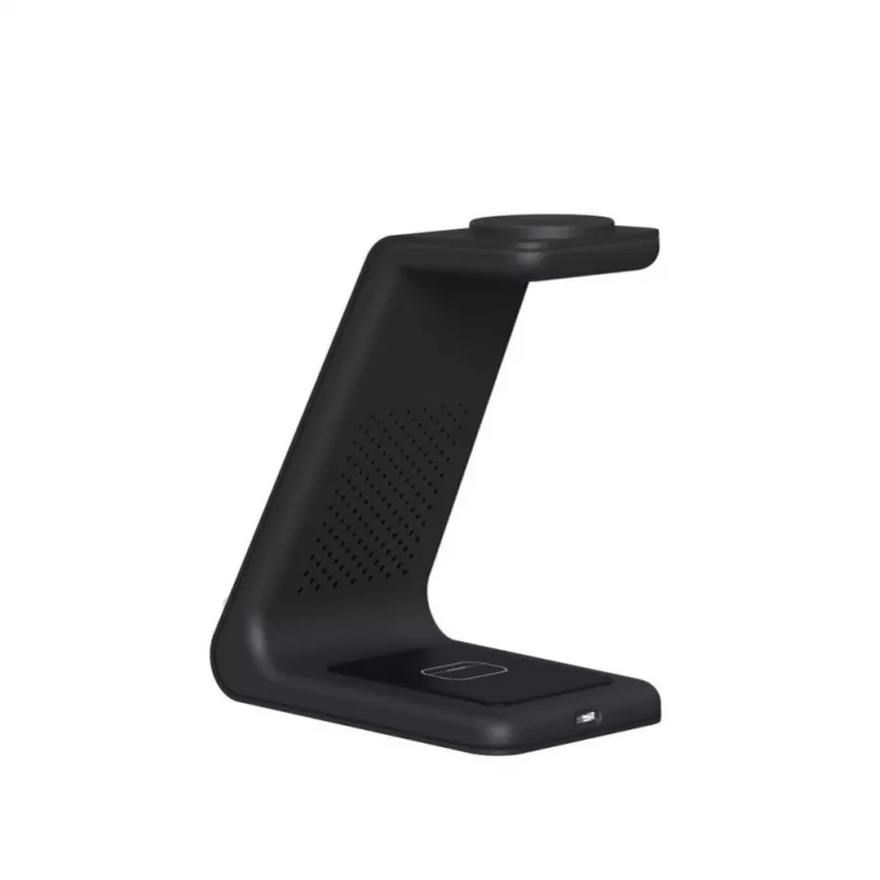Tech-Protect A8 10W 3-in-1 Wireless Charging Stand für Smartphone, Kopfhörer, Smartwatch - Schwarz