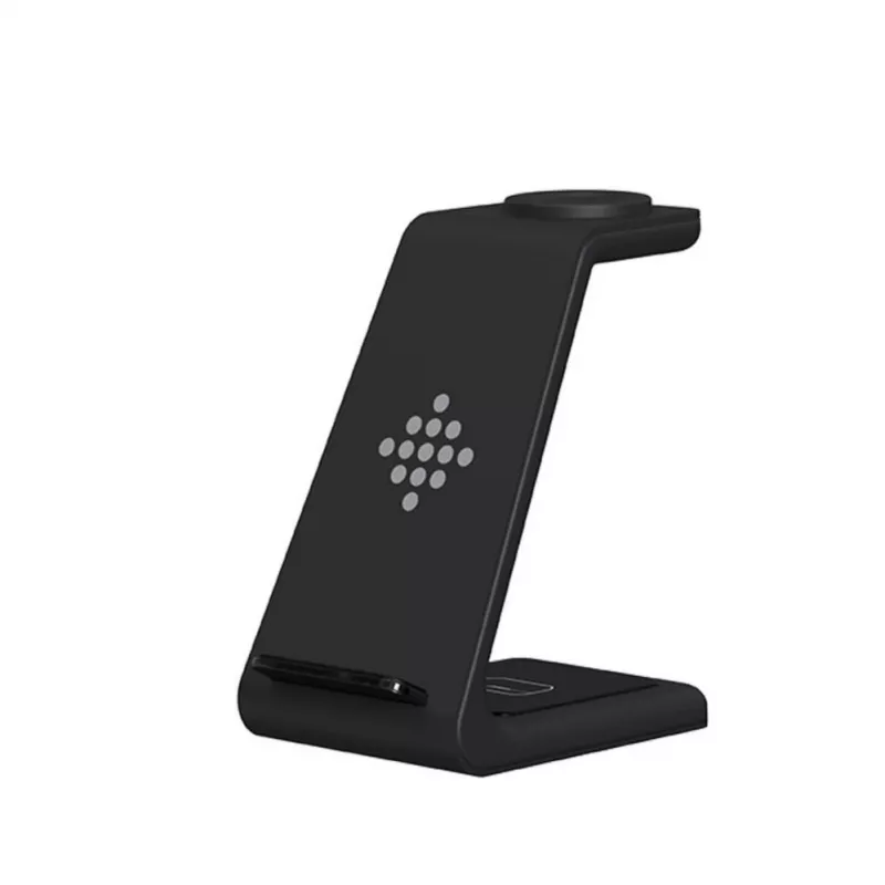 Tech-Protect A8 10W 3-in-1 Wireless Charging Stand für Smartphone, Kopfhörer, Smartwatch - Schwarz