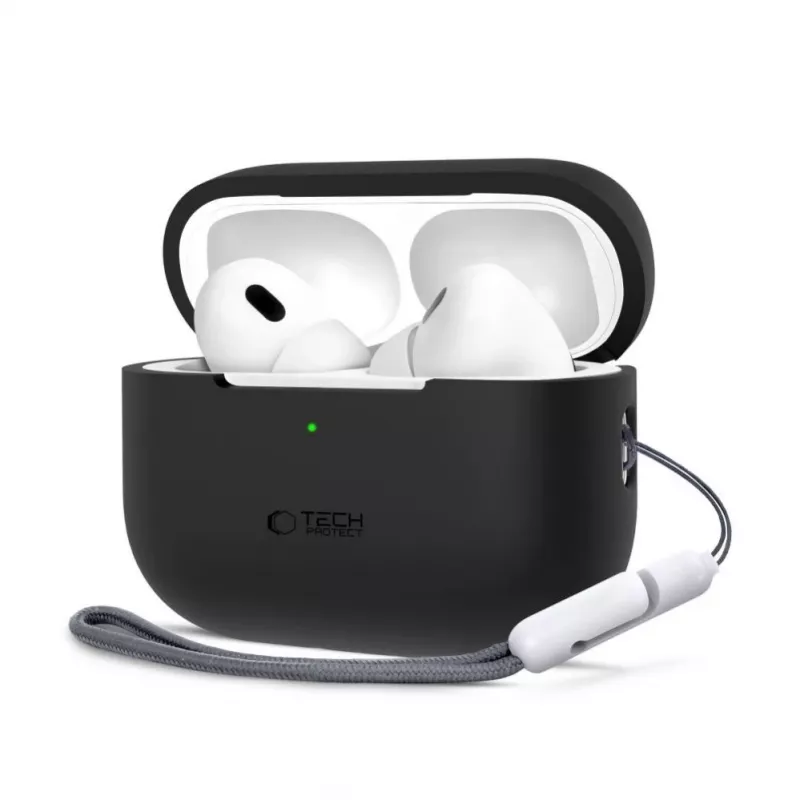 Tech-Protect Apple AirPods Pro 1 / 2 Silikonhülle Schwarz