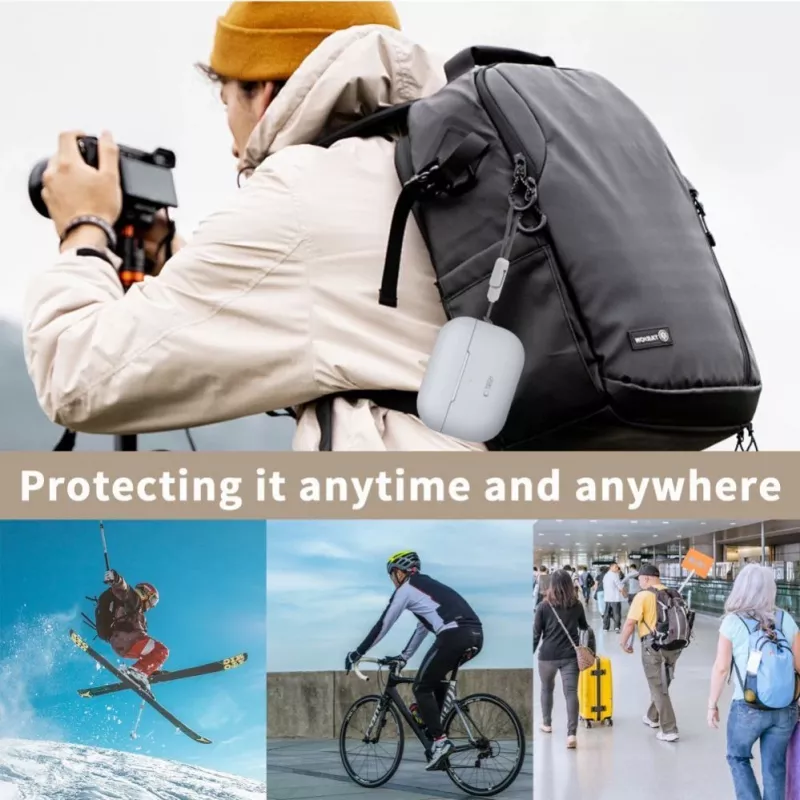Tech-Protect Apple AirPods Pro 1 / 2 Silikonhülle Grau