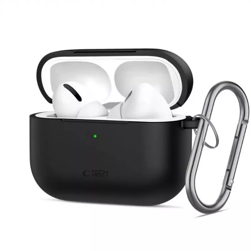 Tech-Protect Apple AirPods Pro 3 Silikon-Ohrhaken Schwarz
