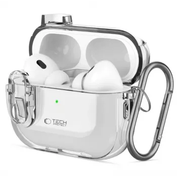 Tech-Protect Apple Slim Hook Case für AirPods Pro 1/2 - Transparent