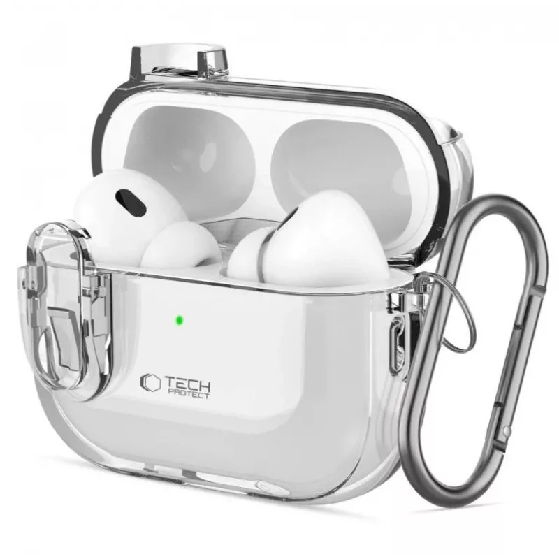 Tech-Protect Apple Slim Hook Case für AirPods Pro 1/2 - Transparent