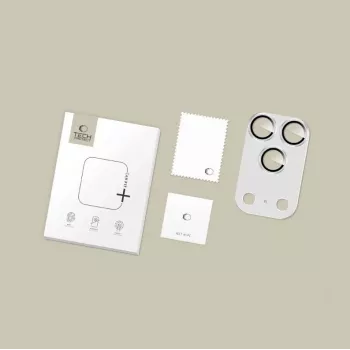 Tech-Protect CamFull Fit Kamera-Linsenschutz für Apple iPhone 17 Pro Max - Silber