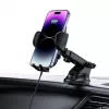 Tech-Protect CM15W-V1 Universaler Auto-Handyhalter mit 15W Qi-Ladegerät für Armaturenbrett und Lüftung - Schwarz
