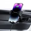 Tech-Protect CM15W-V1 Universaler Auto-Handyhalter mit 15W Qi-Ladegerät für Armaturenbrett und Lüftung - Schwarz