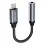 Tech-Protect Lightning (Stecker) auf 3,5-mm-Klinke (Buchse) Adapter - Weiß